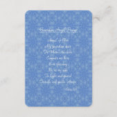 ガーディアンエンジェル祈りの言葉ブルー エンクロージャーカード (正面)