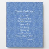 ガーディアンエンジェル祈りの言葉ブルー  フォトプラーク (正面)