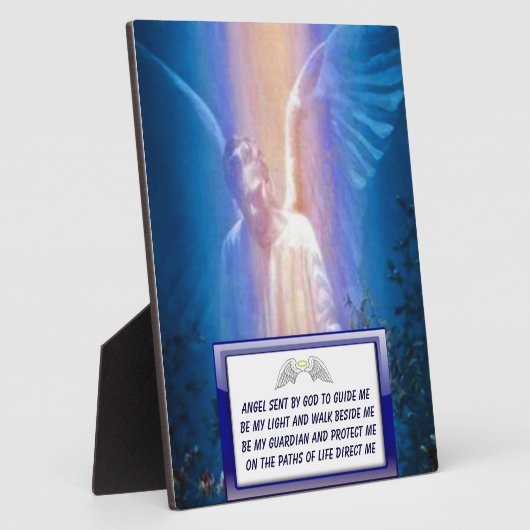 ガーディアンエンジェル祈りの言葉プラーク フォトプラーク (側面)