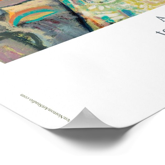 ガーディアンエンジェル祈りの言葉ポスター ポスター (角)