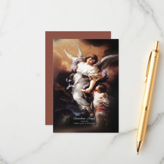 ガーディアンエンジェル祈りの言葉 エンクロージャーカード (正面/裏面インサイチュ)