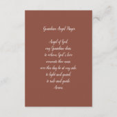 ガーディアンエンジェル祈りの言葉 エンクロージャーカード (裏面)