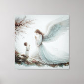 ガーディアンエンジェル祈りの言葉 キャンバスプリント (正面)