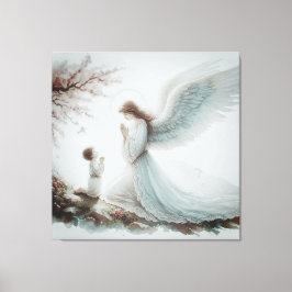 ガーディアンエンジェル祈りの言葉 キャンバスプリント