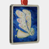 ガーディアンエンジェル&ベビーホリデーギフトオーナメント メタルオーナメント (右)