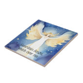 ガーディアンエンジェル（4.25インチx 4.25インチ）セラミックタイル タイル (側面)