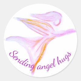ガーディアンエンジェル - Sending Angel Hugs フクシアピンク ラウンドシール