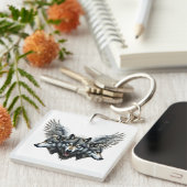 ガーディアンオオカミ キーホルダー (正面右)