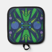 ガーディアンオブザブルーベリーポットホルダー 鍋敷き (正面)