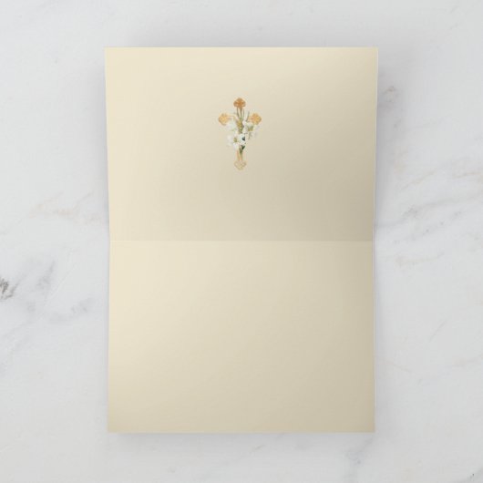 ガーディアンジェルカトリック宗教祈りの言葉 カード (内部)