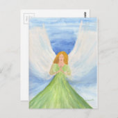 ガーディアンジェルクリスチャンスピリチュアル宗教 ポストカード (正面/裏面)