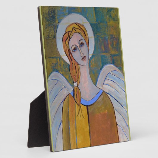 ガーディアンジェルファインアート油絵 フォトプラーク (側面)