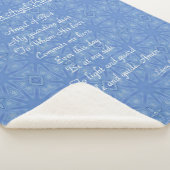 ガーディアンジェル祈りの言葉ブルーシェルパブランケット シェルパブランケット (3/4)