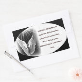 ガーディアンジェル祈りの言葉 長方形シール (封筒)