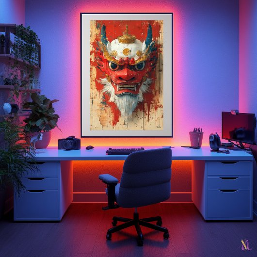 ガーディアンドラゴンマスク – チベット中国の語と儀式 ポスター