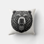 ガーディアンノット:激しいケルトのクマあなたができる衣服 クッション (裏面)