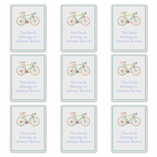 ガーディアンバイク蔵書票 シール (正面)