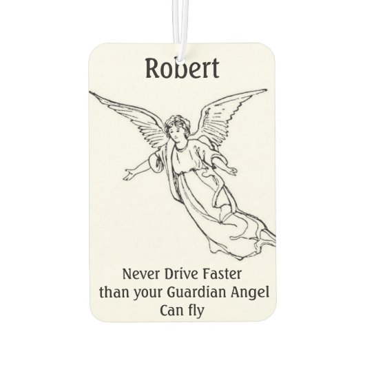 ガーディアンパーソナライズされたエンジェル空気清浄機 カーエアーフレッシュナー (裏面)