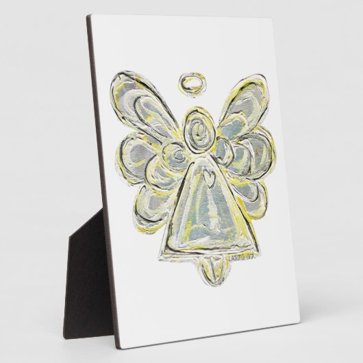 ガーディアンホワイトライトエンジェル絵を描ズ・アートプラーク フォトプラーク (側面)