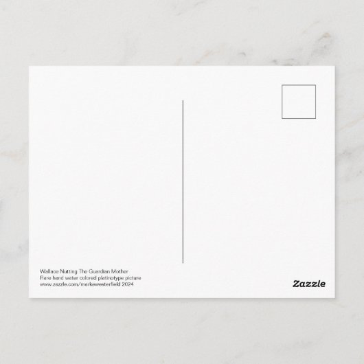 ガーディアンマザー葉書に番号を付けるウォレス ポストカード (裏面)