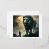 ガーディアンロール葉書セット：ライオンズ威厳のあるアーティストリー 箔シーズンポストカード (正面/裏面)