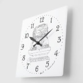 ガーディアン中国のライオンスクエアウォールクロック スクエア壁時計 (傾斜)