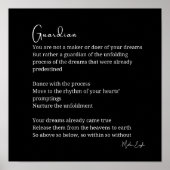 ガーディアン勇気付けられる詩のポスター ポスター (正面)