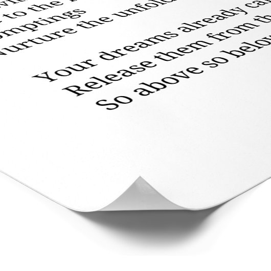 ガーディアン心地よい勇気付けられる詩ウォールアート ポスター (角)