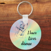 ガーディアン・エンジェルの「肝疾患」のキーリング キーホルダー (正面)