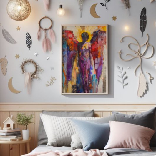 ガーディアン・エンジェルカラフル表現主義 フォトプリント           