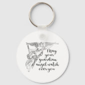 ガーディアン・エンジェル見守る悲しみと損失T-Sh キーホルダー (正面)