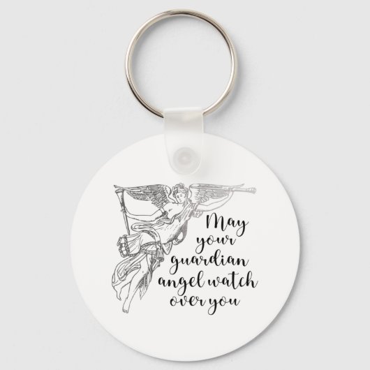 ガーディアン・エンジェル見守る悲しみと損失T-Sh キーホルダー (正面)