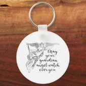 ガーディアン・エンジェル見守る悲しみと損失T-Sh キーホルダー (正面)