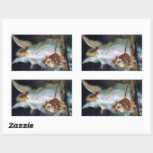 ガーディアン・エンジェル2子供のブリッジ大きなシール 長方形シール (シート)