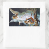 ガーディアン・エンジェル2子供のブリッジ大きなシール 長方形シール (バッグ)