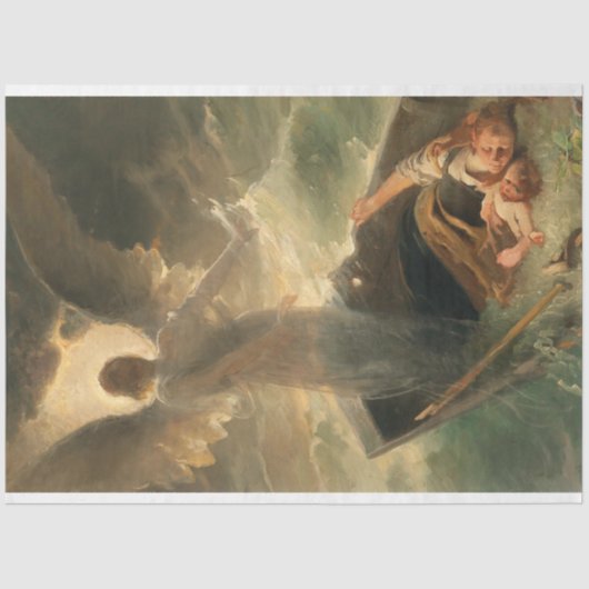 ガーディアン・エンジェル・アートデコパージュ 薄葉紙 (正面)