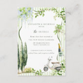 ガーデイタリアンン |の結婚ゲスト詳細 エンクロージャーカード (正面)