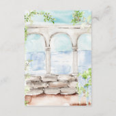 ガーデイタリアンン |の結婚ゲスト詳細 エンクロージャーカード (裏面)