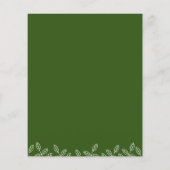 ガーデエレガントン葉スグリーン結婚式招待状 (裏面)