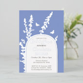 ガーデエレガントン葉ス蝶ブライダルシャワー 箔招待状 (立ち正面)