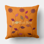 ガーデカスタムナー花屋秋パレットフローラ クッション (裏面)