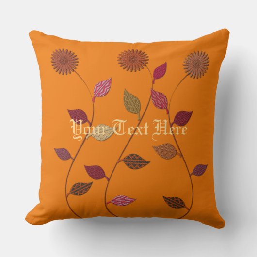 ガーデカスタムナー花屋秋パレットフローラ クッション (正面)