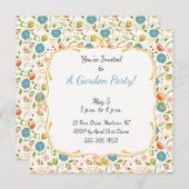 ガーデカスタムンパーティーフロアー招待状 招待状 (正面/裏面)