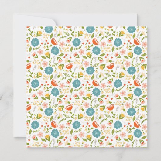 ガーデカスタムンパーティーフロアー招待状 招待状 (裏面)