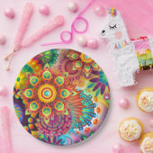 ガーデサイケデリックンパーソナライズされた ペーパープレート (パーティー)