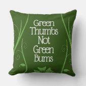 ガーデナおもしろいーの緑の親指ではなく緑の梅 アウトドアクッション (正面)