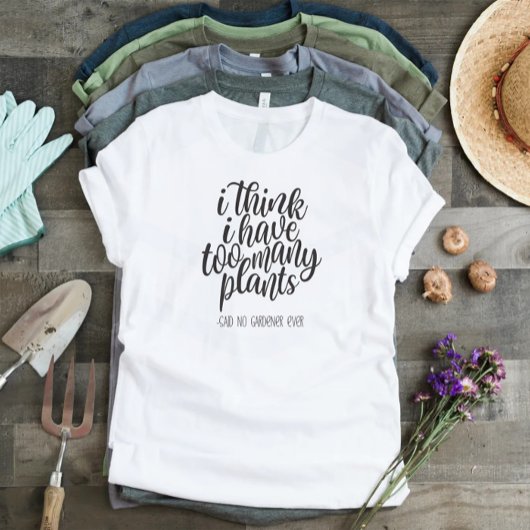 ガーデナおもしろいー植物の女性 Tシャツ