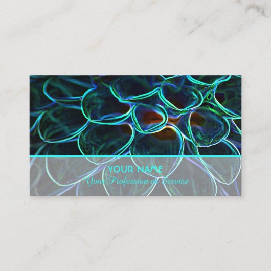 ガーデナーと花屋のためのネオンフラワーロマンス 名刺 (正面)