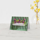 ガーデナーのウィンドウボックス　オールオケージョンのグリーティングカード カード (黄色い花)