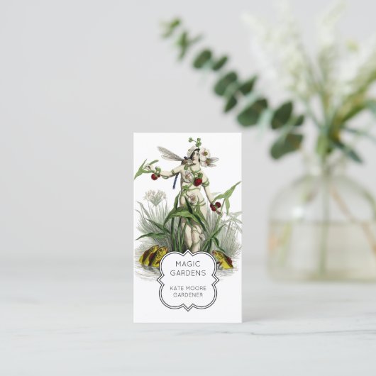 ガーデナーエンチャント妖精の池 名刺 (スタンド正面)
